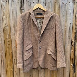 Ralph Lauren women’s Tan Houndstooth blazer